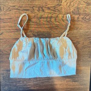 Women's Tan Spaghetti Strap Top